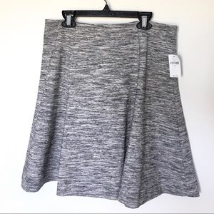 New Gap Gray flare skater skirt size M